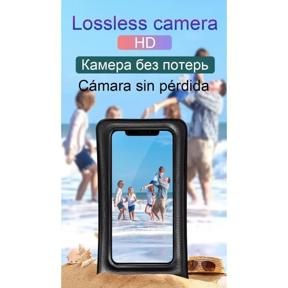 2 Pack Waterproof Phone IPX8 Fits iPhone Samsung Huawei Universal Dry Bag Case